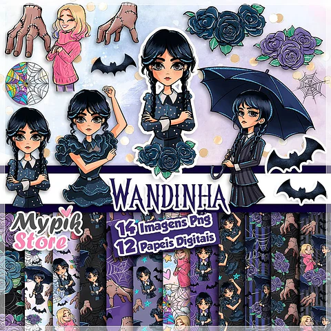 Kit Digital Wandinha 157