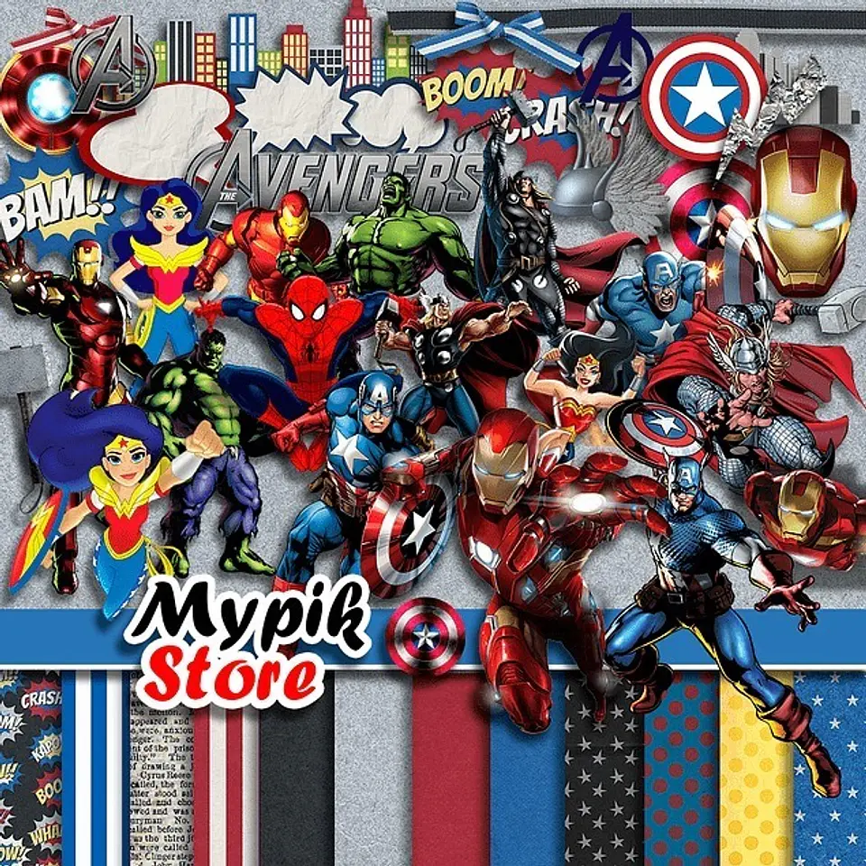 Kit Digital Vingadores 154 1
