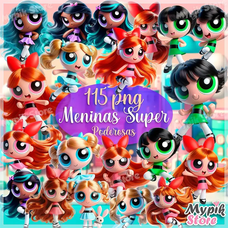 Kit Digital Super Poderoso Meninas 145 1