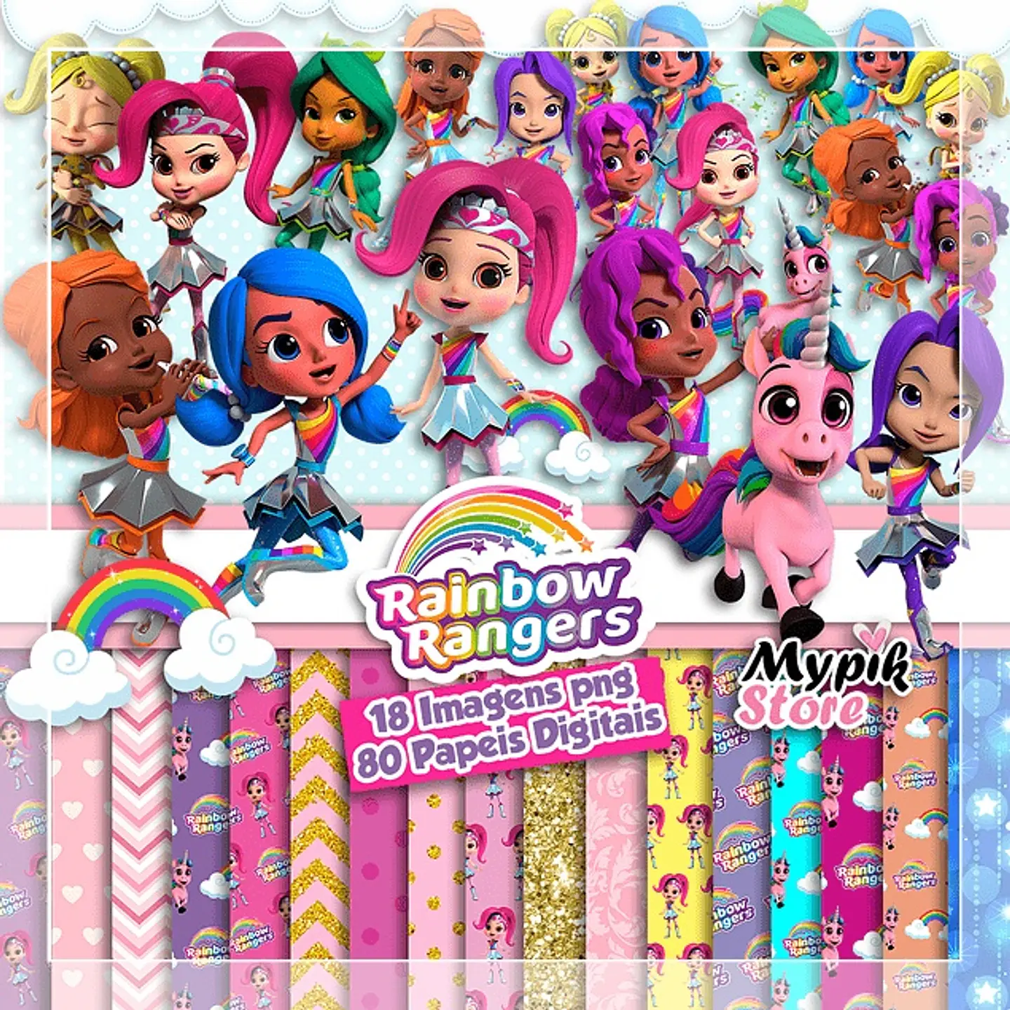 Kit Digital Store Rainbow Rangers 126 1