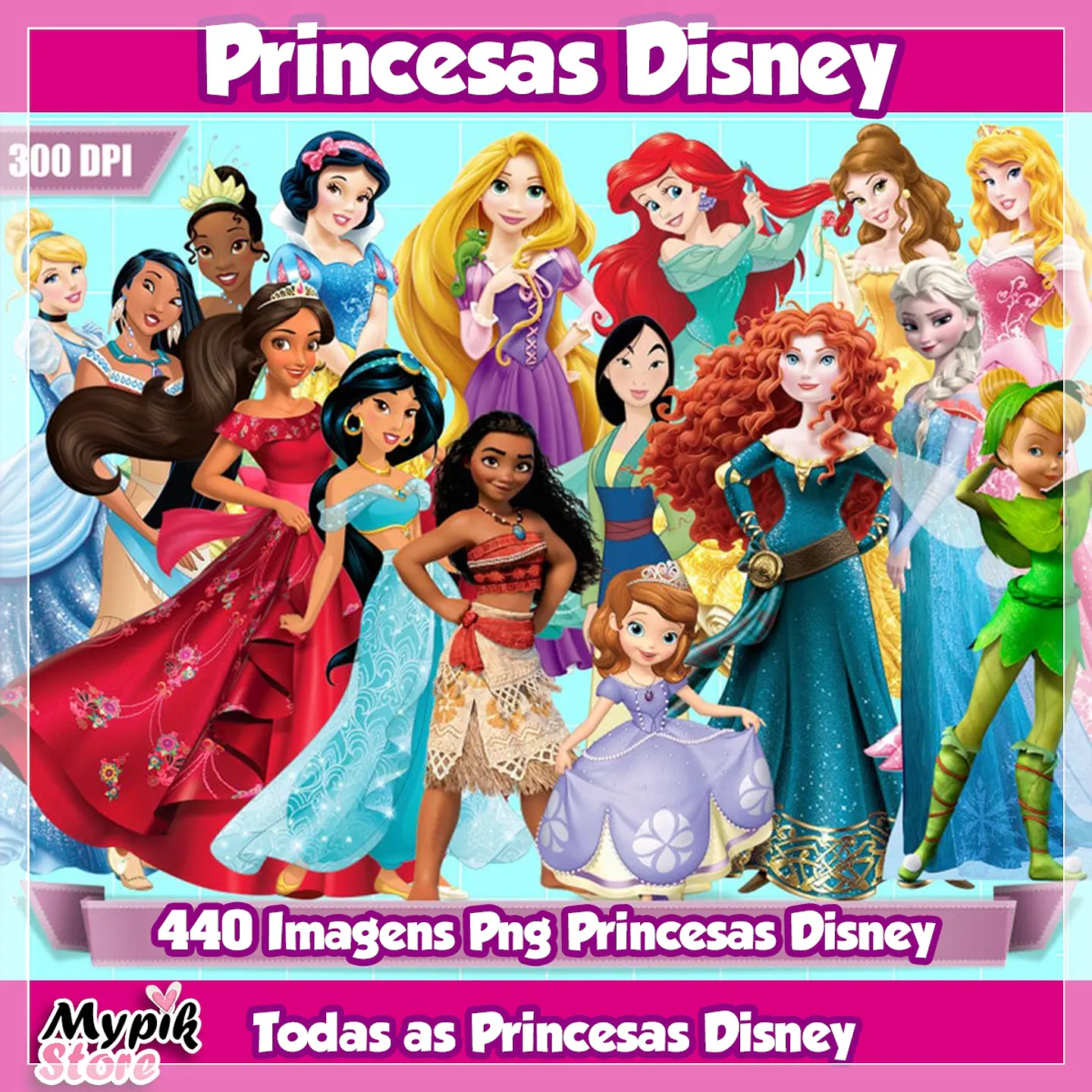 Kit Digital Store Princesas Disney Mpk 125 1