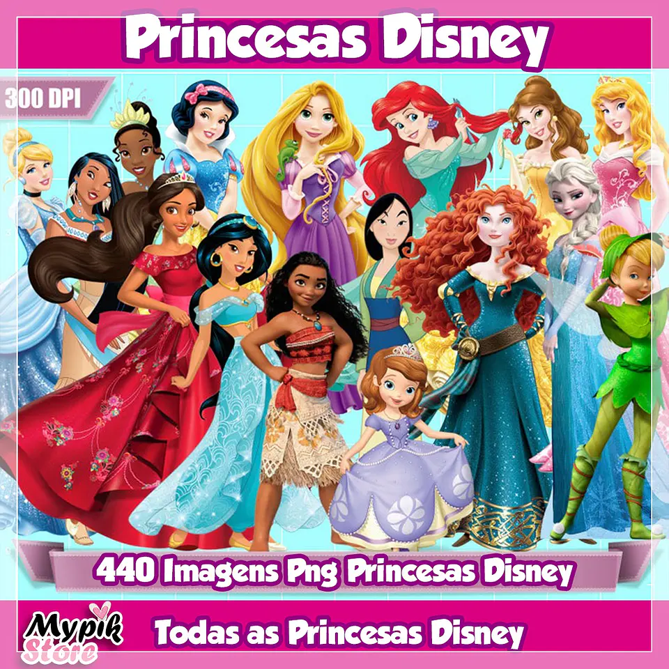 Kit Digital Store Princesas Disney Mpk 125 1