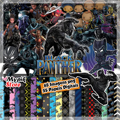 Kit Digital Store Pantera Negra 121
