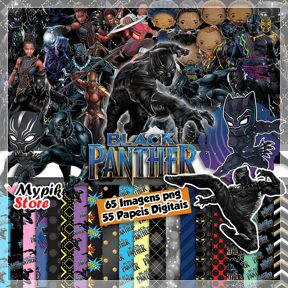 Kit Digital Store Pantera Negra 121 1