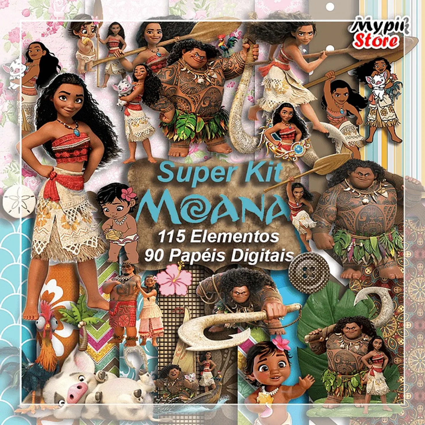 Kit Digital Store Moana Coleção Vol 118 1