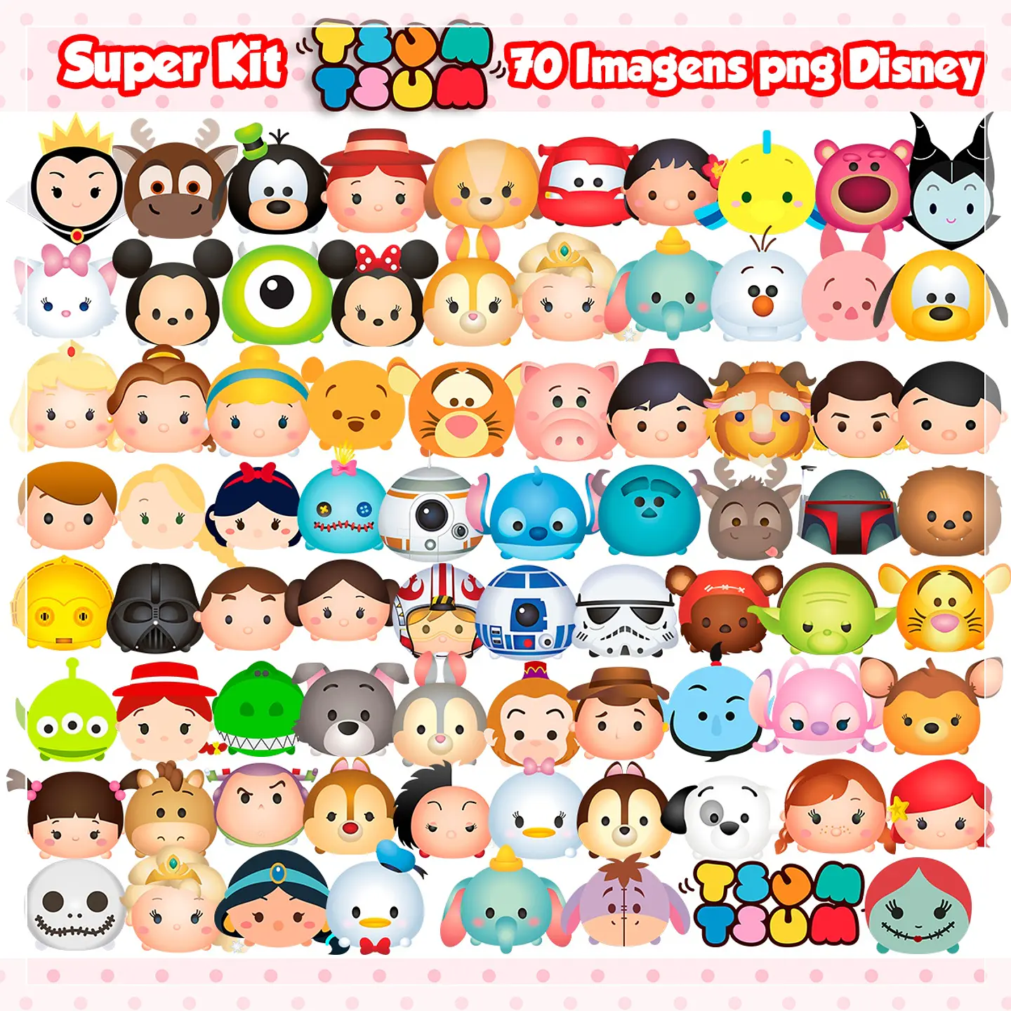 Kit Digital Store Disney Tsum Tsum 1.0 111 1
