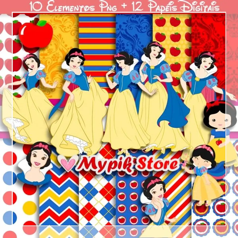 Kit Digital Store Branca de Neve 109 1