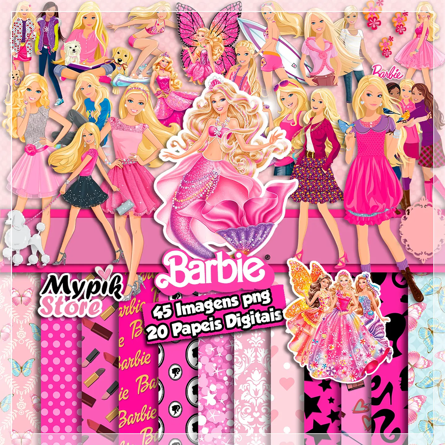 Kit Digital Store Barbie 106 1