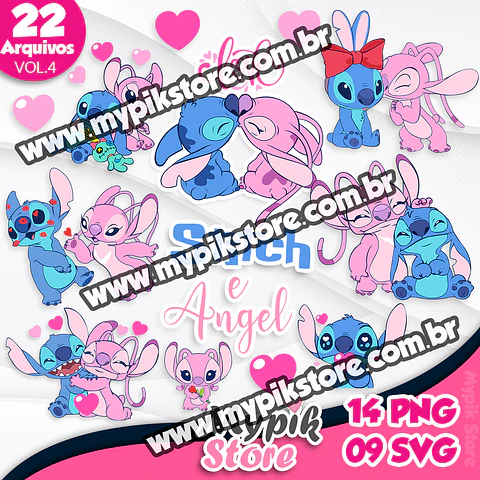 Kit Digital Stitch e Angel Vol 101
