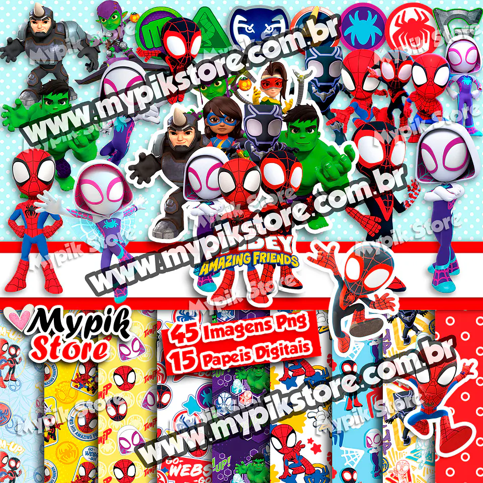 Kit Digital Spidey Amazing Friends 98 1