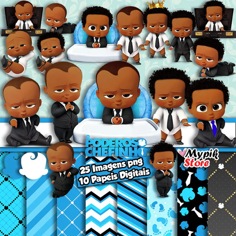 Kit Digital O Poderoso Chefinho Afro 71 1