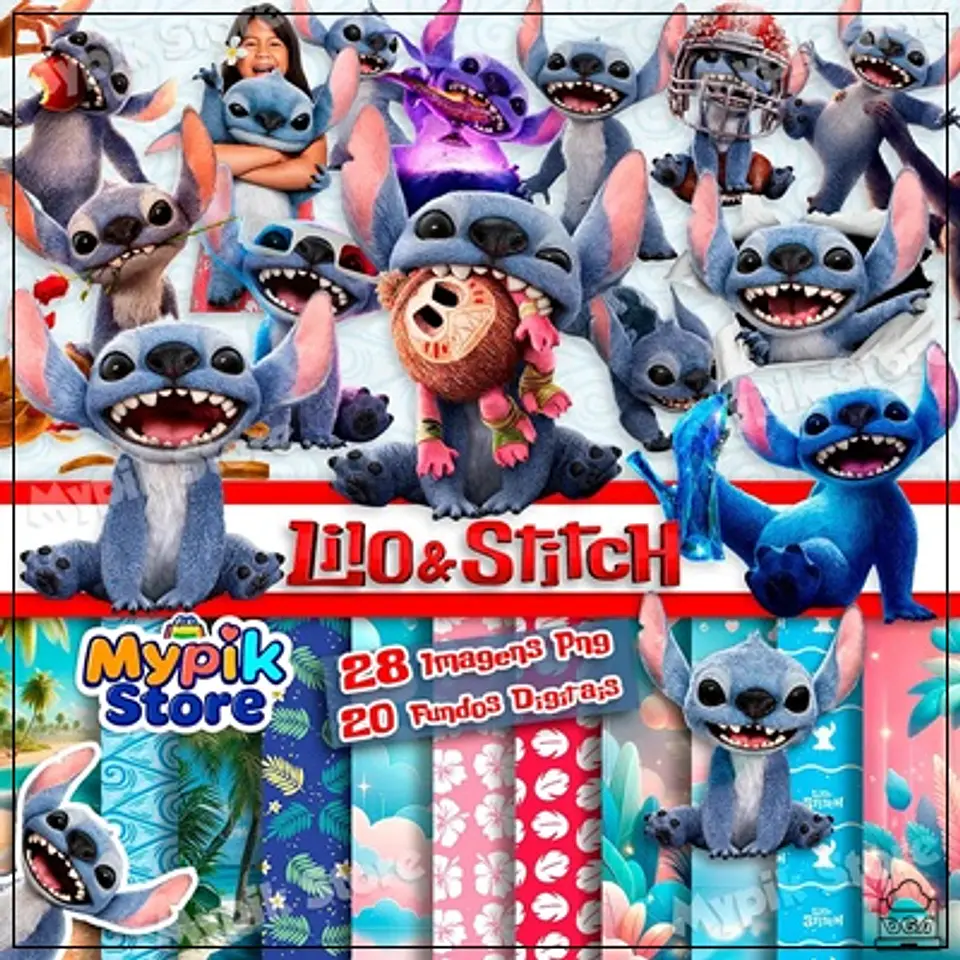 Kit Digital Lilo e Stitch 48 1
