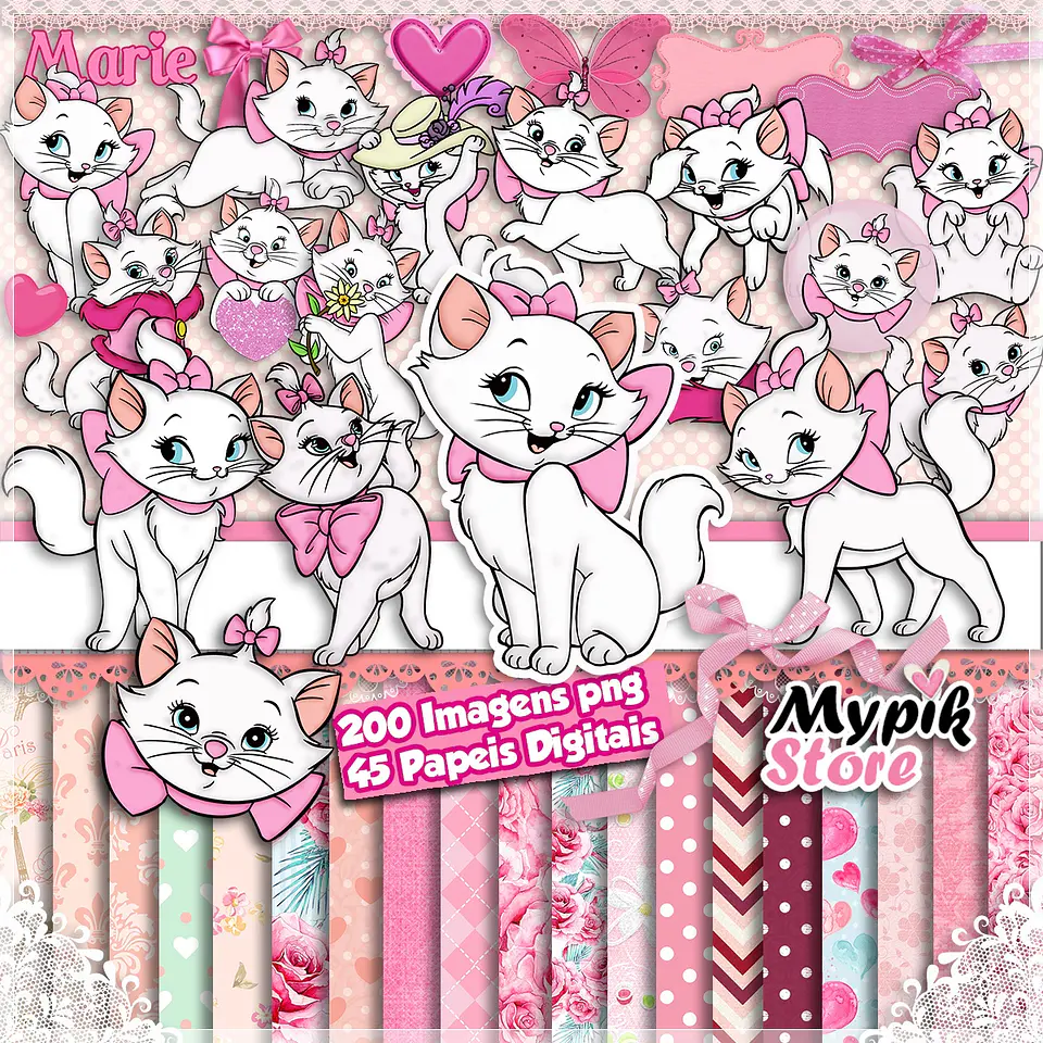 Kit Digital Gatinha Marie 38 1