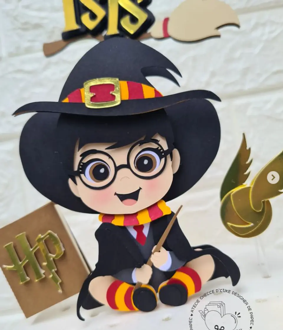 Arquivo de Corte Topo de Bolo Harry Potter Cute Baby 29 1