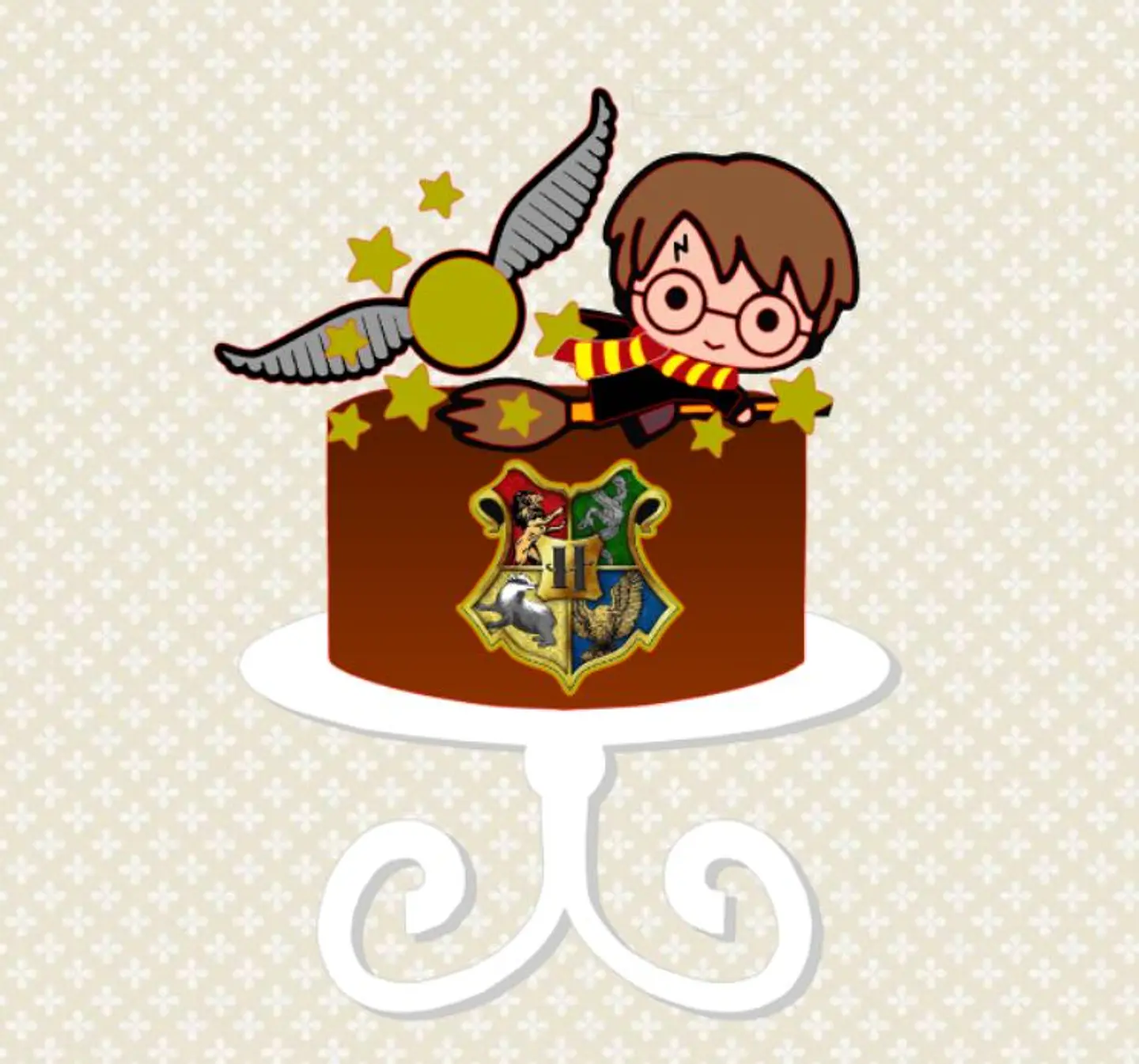 Arquivo de Corte Topo de Bolo Harry Potter Cute Baby 27 1