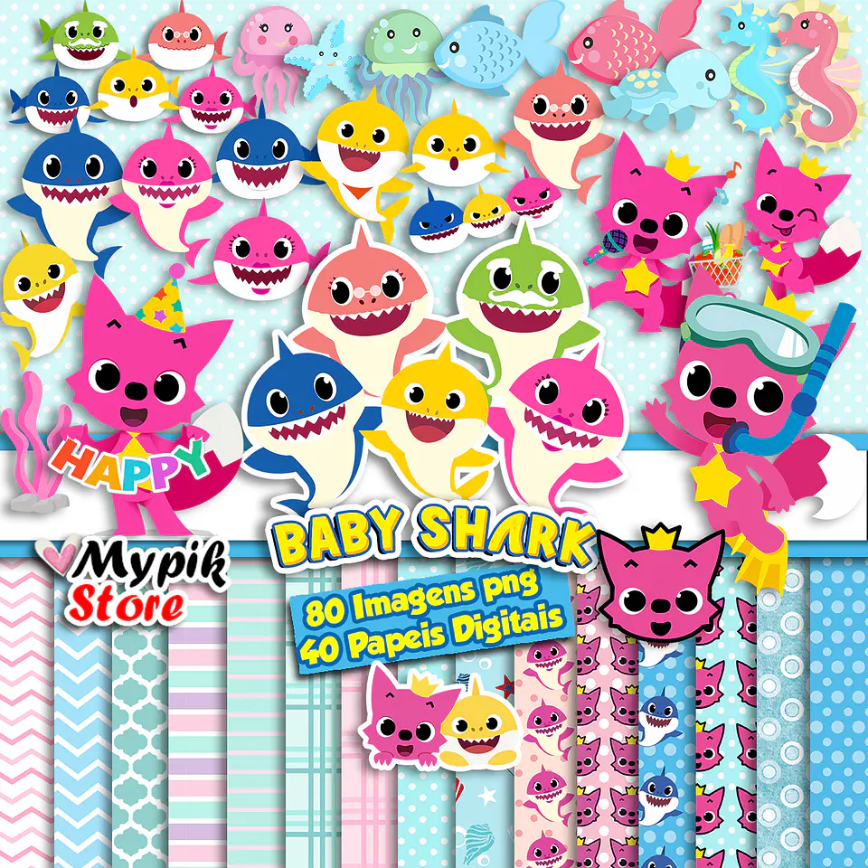 Kit Digital Baby Shark 8 1