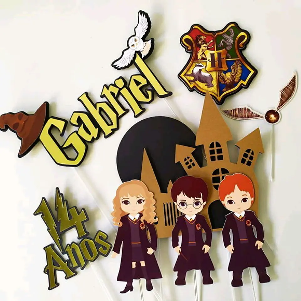 Arquivo de Corte Topo de Bolo Harry Potter Cute Baby 17 1