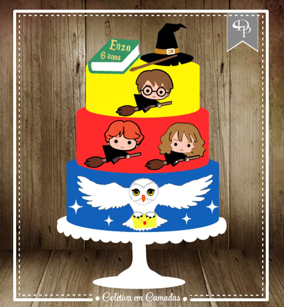 Arquivo de Corte Topo de Bolo Harry Potter Cute Baby 16 1