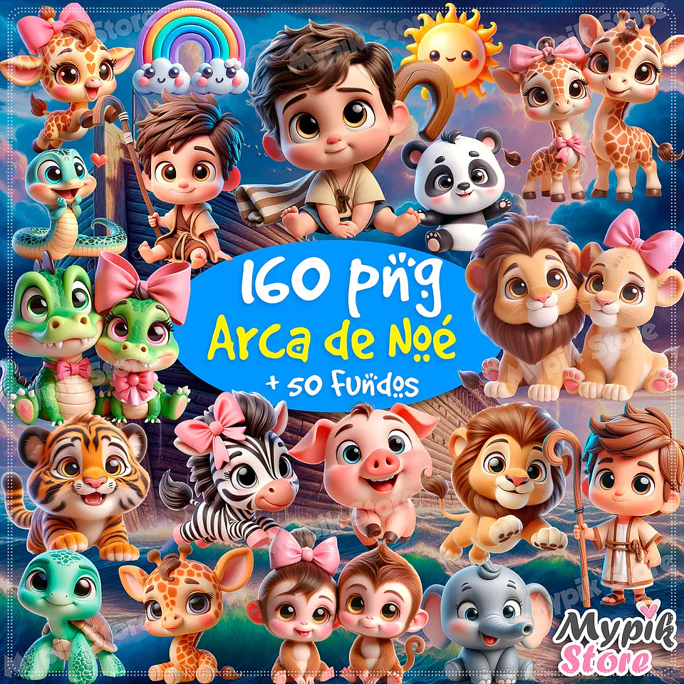 Kit Digital Arca de Noé 3d 6 1