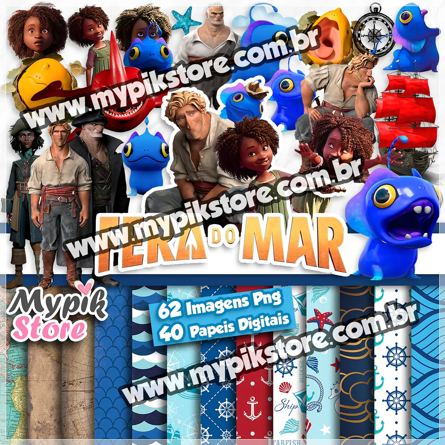 Kit Digital A Fera do Mar 3 1