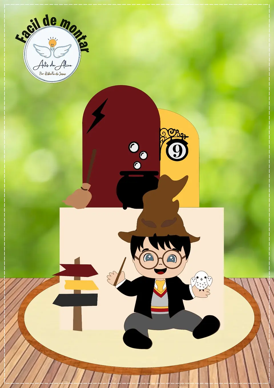 Arquivo de Corte Topo de Bolo Harry Potter Cute Baby 11 1
