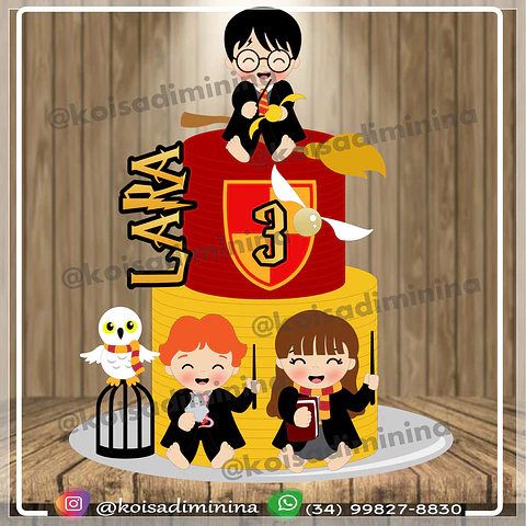 Arquivo de Corte Topo de Bolo Harry Potter Cute Baby 10
