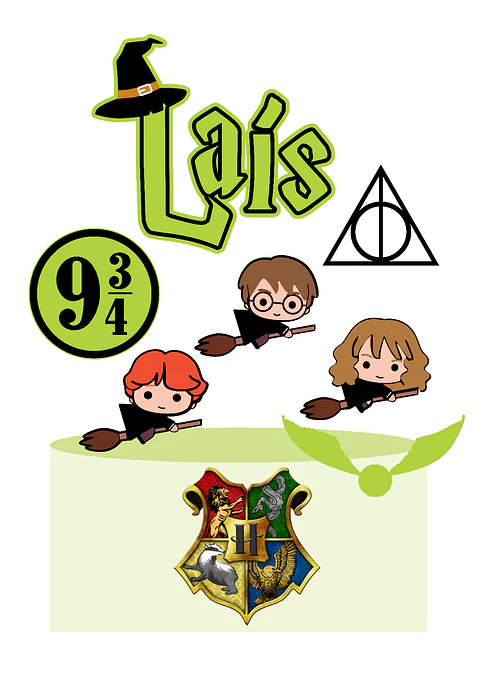 Arquivo de Corte Topo de Bolo Harry Potter Cute Baby 9