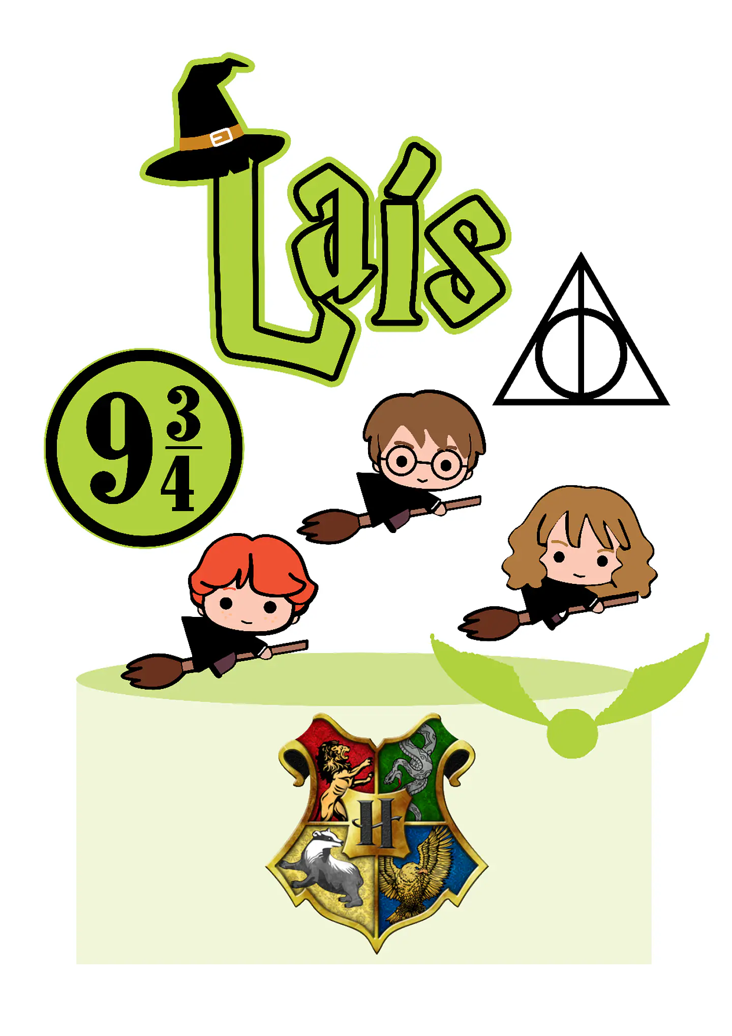 Arquivo de Corte Topo de Bolo Harry Potter Cute Baby 9 1