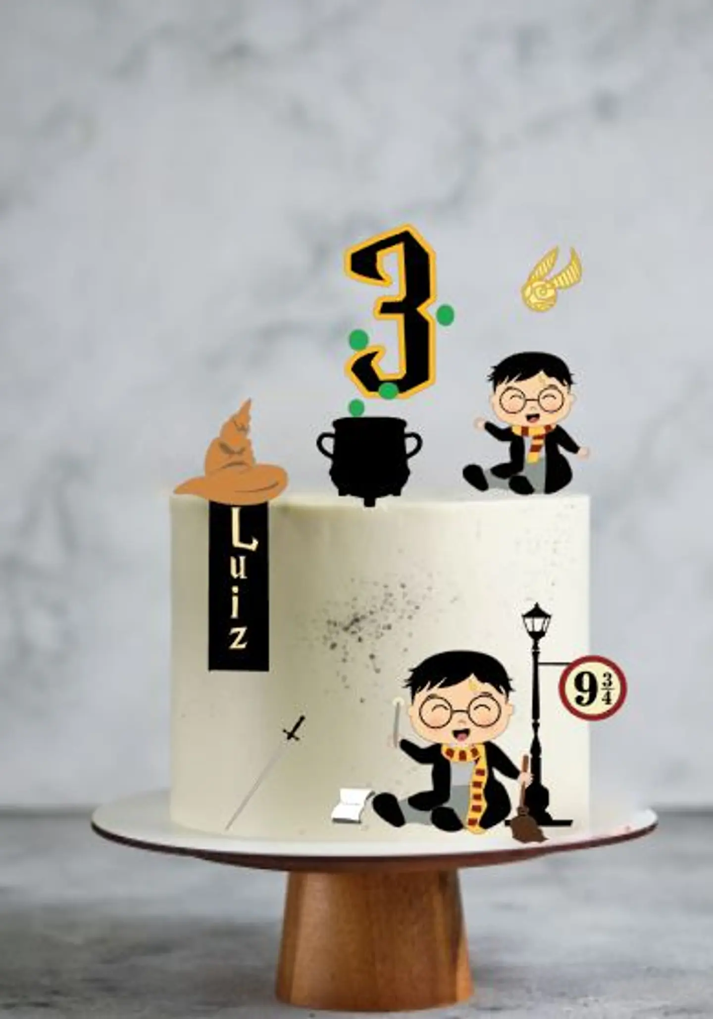 Arquivo de Corte Topo de Bolo Harry Potter Cute Baby 7 1