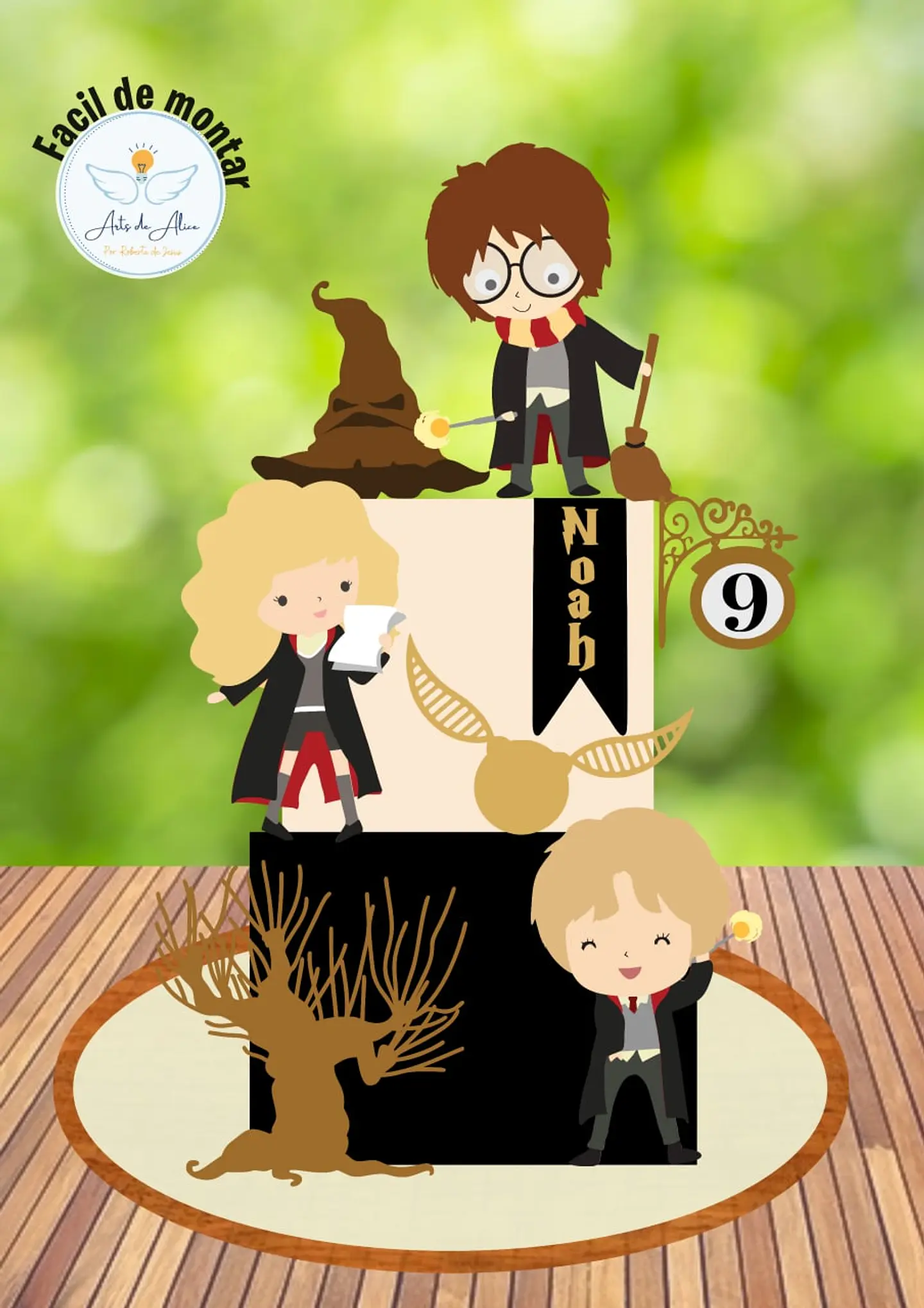 Arquivo de Corte Topo de Bolo Harry Potter Cute Baby 3 1