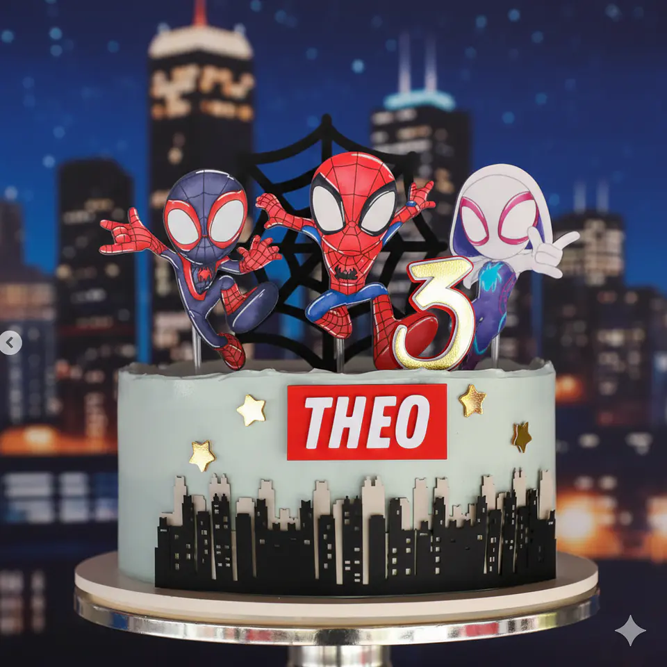 Arquivo de Corte Topo de Bolo Homem Aranha Spider Man 62 1