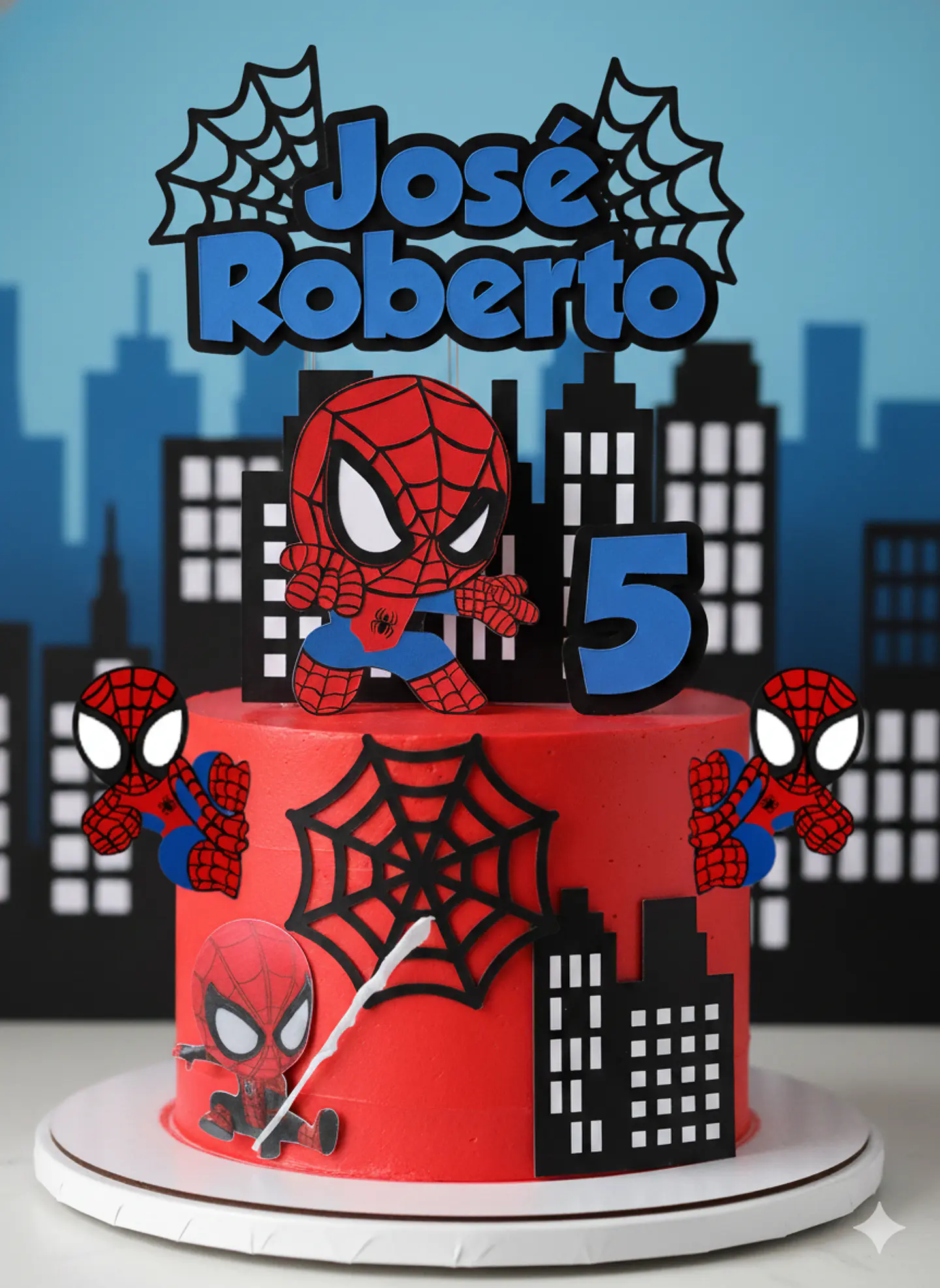 Arquivo de Corte Topo de Bolo Homem Aranha Spider Man 60 1