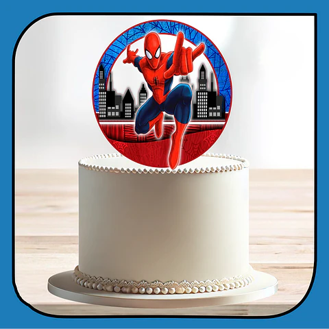 Arquivo de Corte Topo de Bolo Homem Aranha Spider Man 55