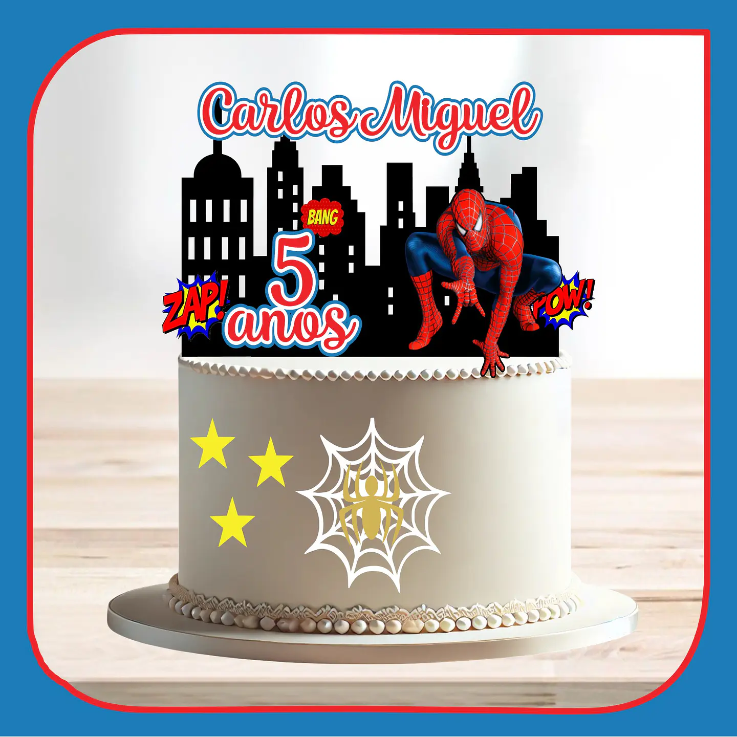Arquivo de Corte Topo de Bolo Homem Aranha Spider Man 53 1