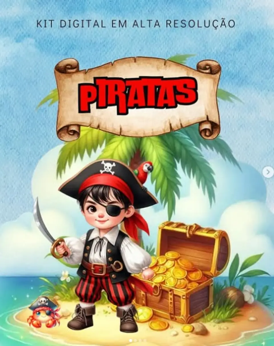 Kit Digital Piratas Aquarela 109 1