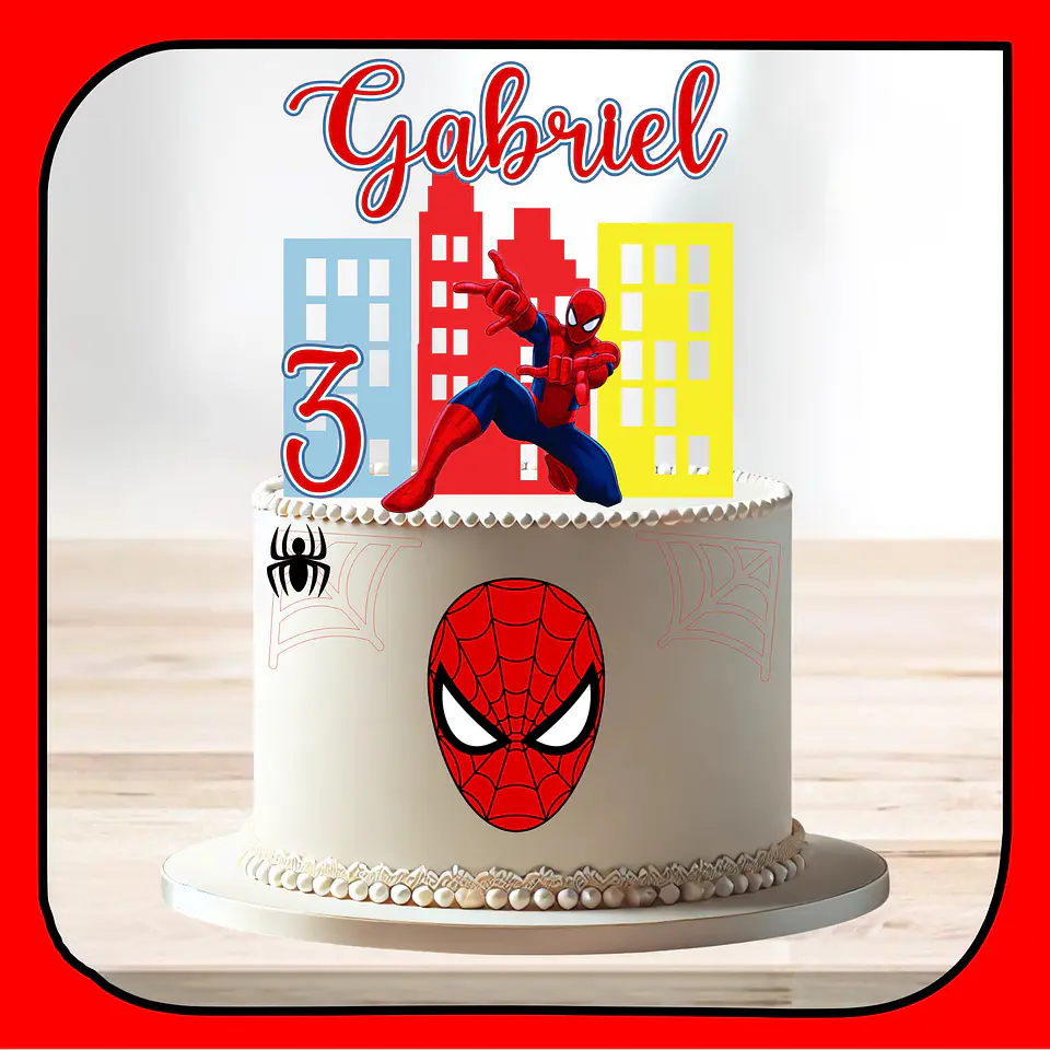 Arquivo de Corte Topo de Bolo Homem Aranha Spider Man 51 1