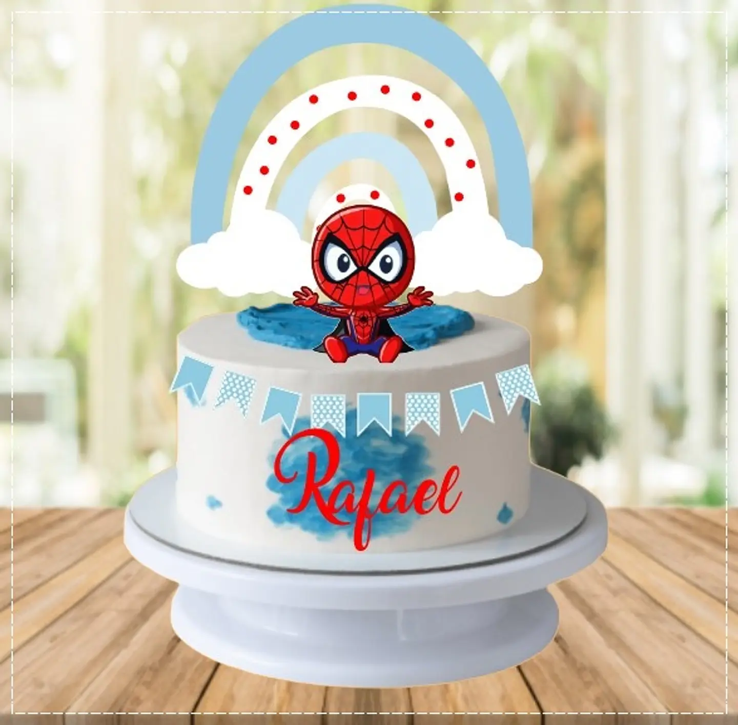 Arquivo de Corte Topo de Bolo Homem Aranha Spider Man 50 1