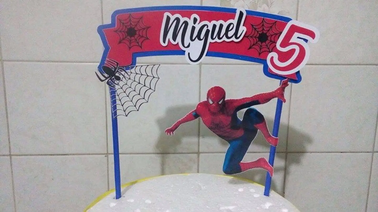 Arquivo de Corte Topo de Bolo Homem Aranha Spider Man 43 1