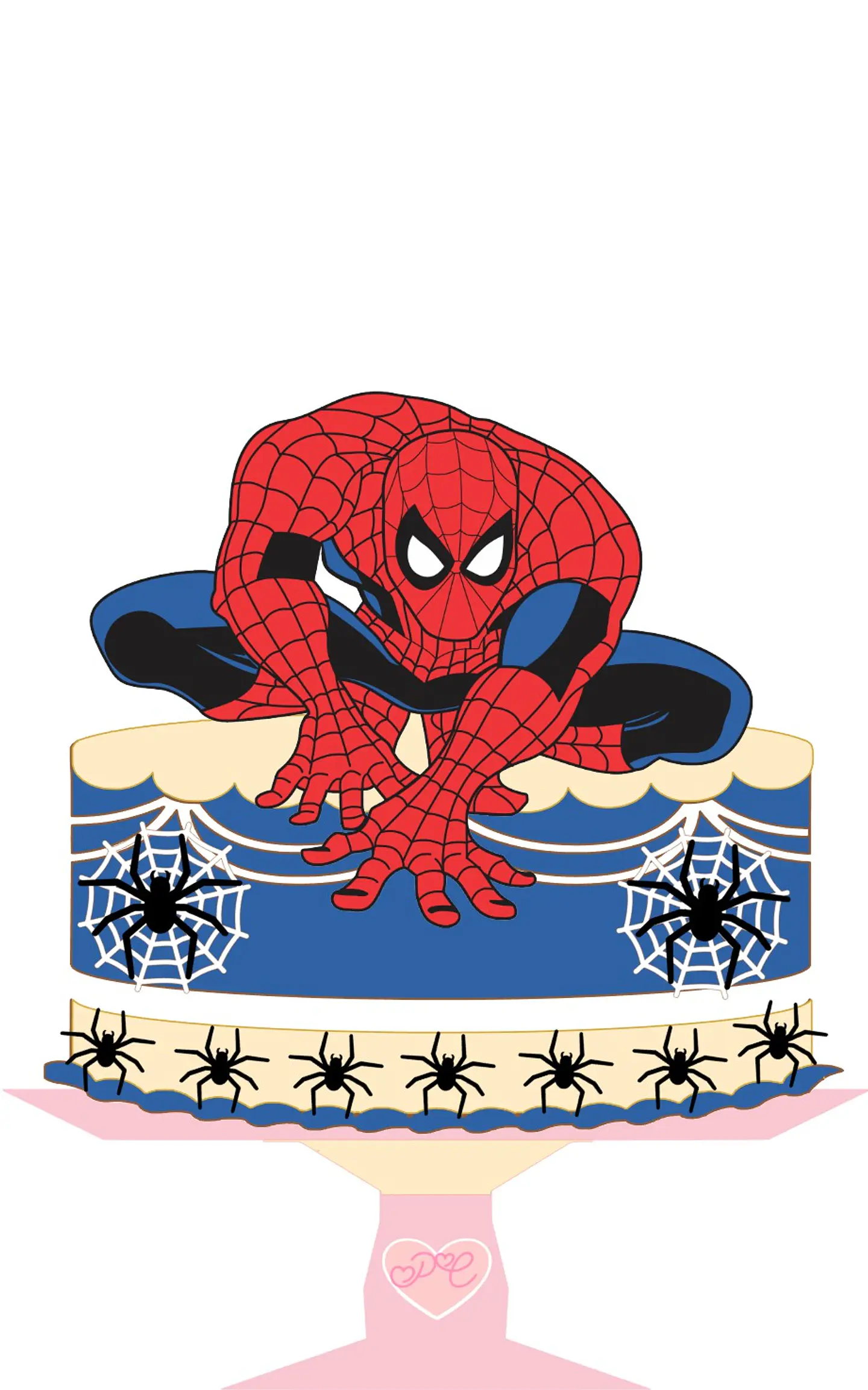 Arquivo de Corte Topo de Bolo Homem Aranha Spider Man 42 1