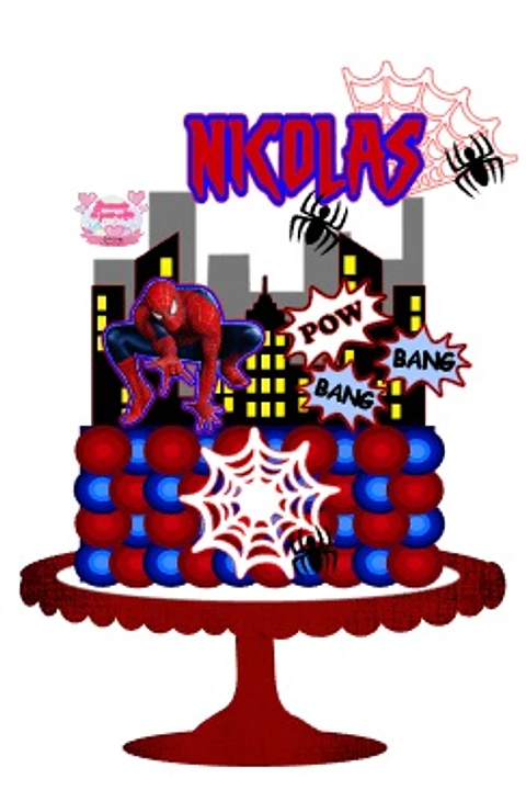 Arquivo de Corte Topo de Bolo Homem Aranha Spider Man 40