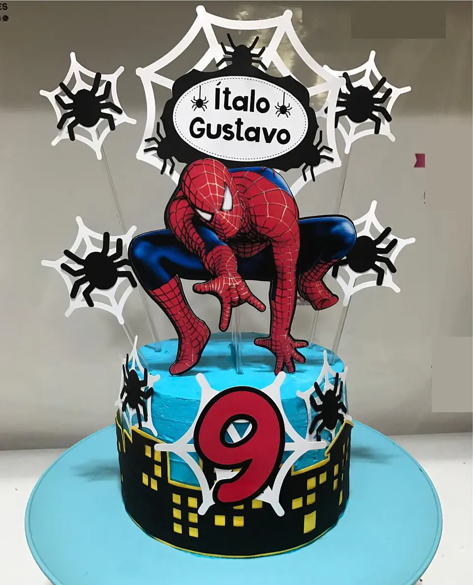 Arquivo de Corte Topo de Bolo Homem Aranha Spider Man 38 1