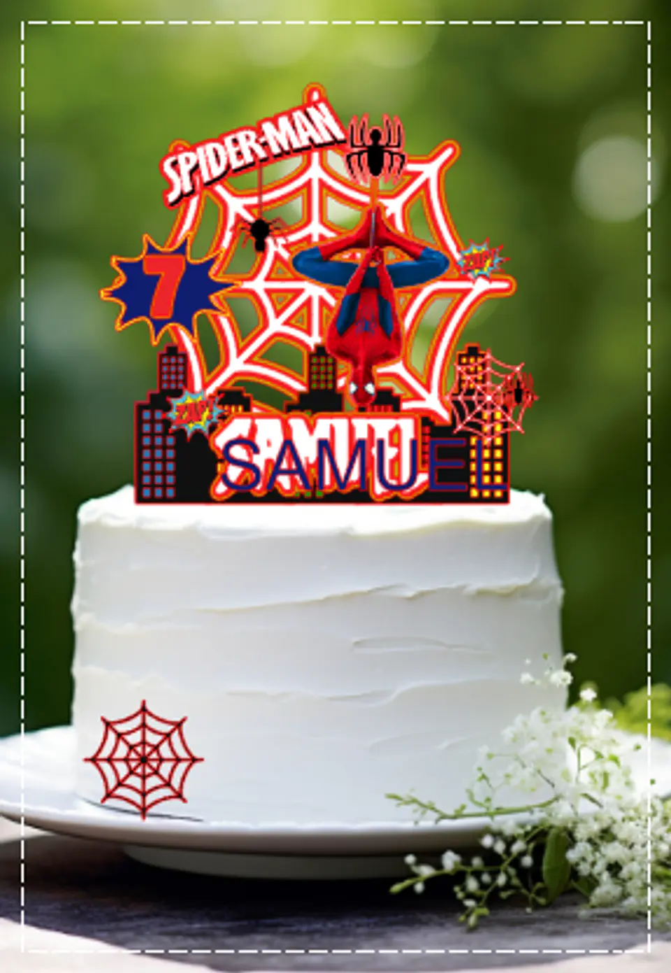 Arquivo de Corte Topo de Bolo Homem Aranha Spider Man 35 1