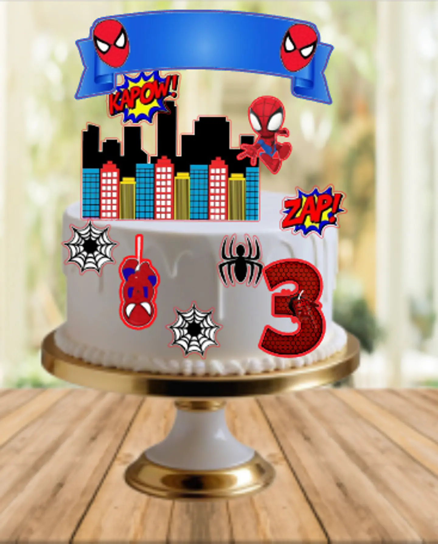 Arquivo de Corte Topo de Bolo Homem Aranha Spider Man 47 1