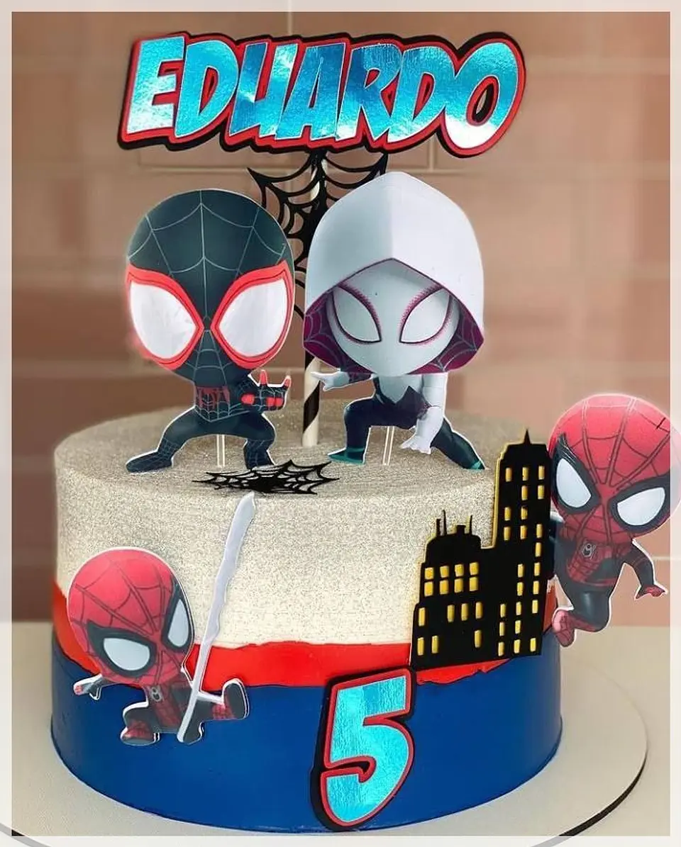 Arquivo de Corte Topo de Bolo Homem Aranha Spider Man 31 1