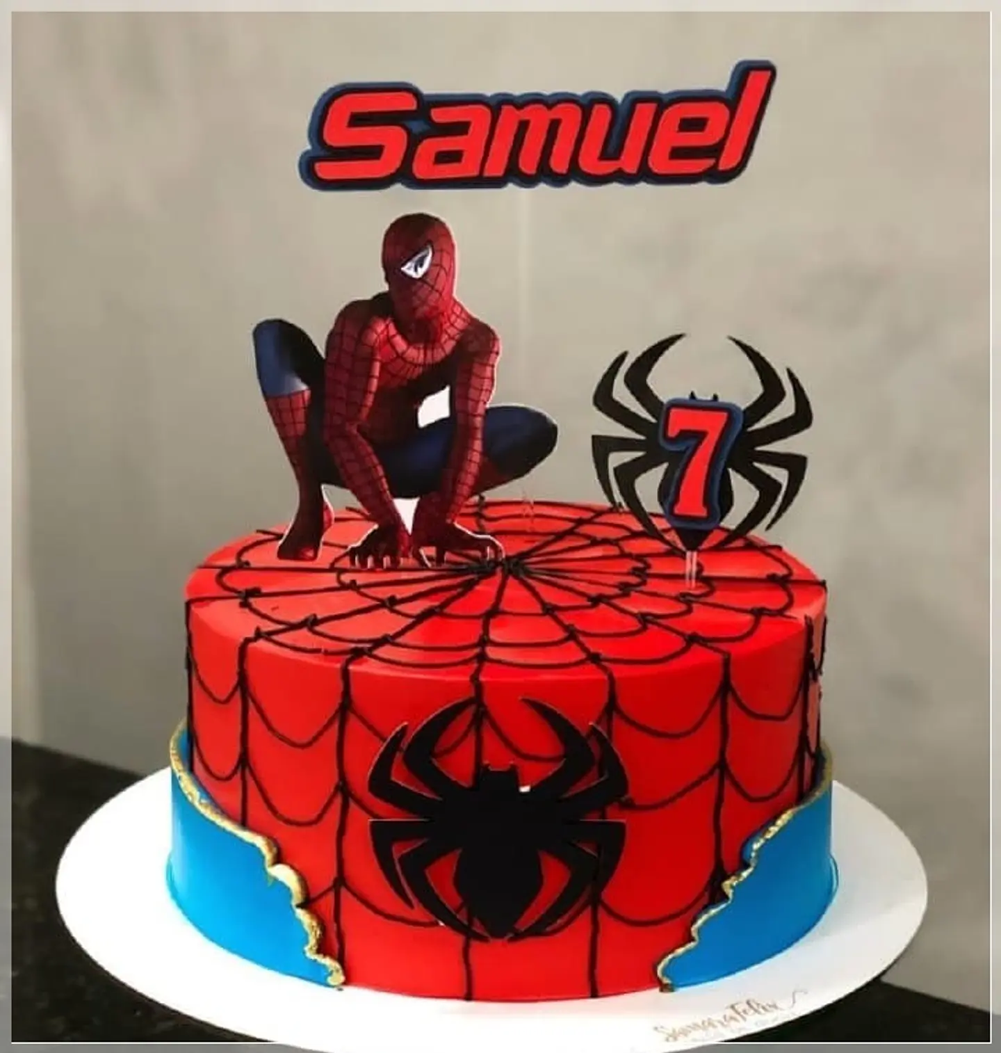Arquivo de Corte Topo de Bolo Homem Aranha Spider Man 30 1