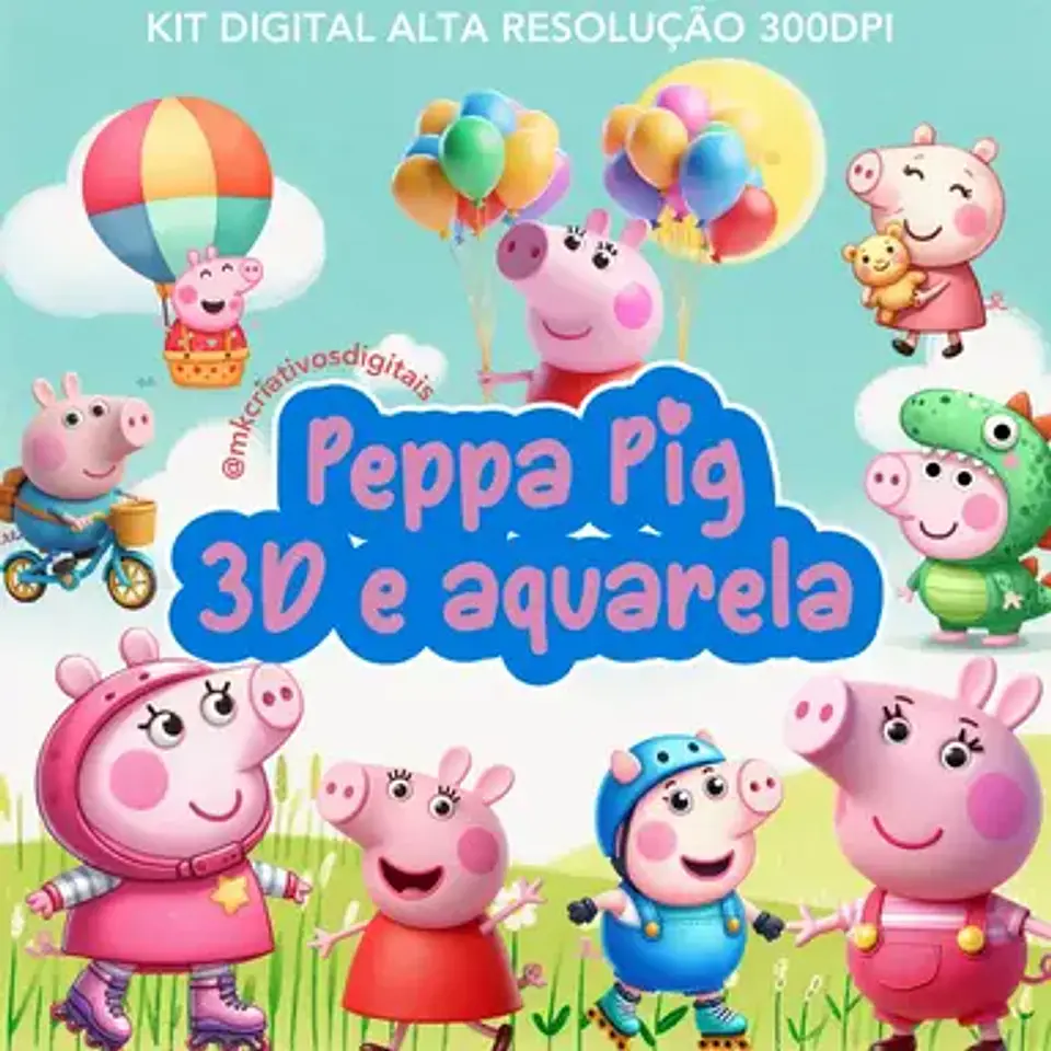Kit Digital Peppa Pig Big 107 1