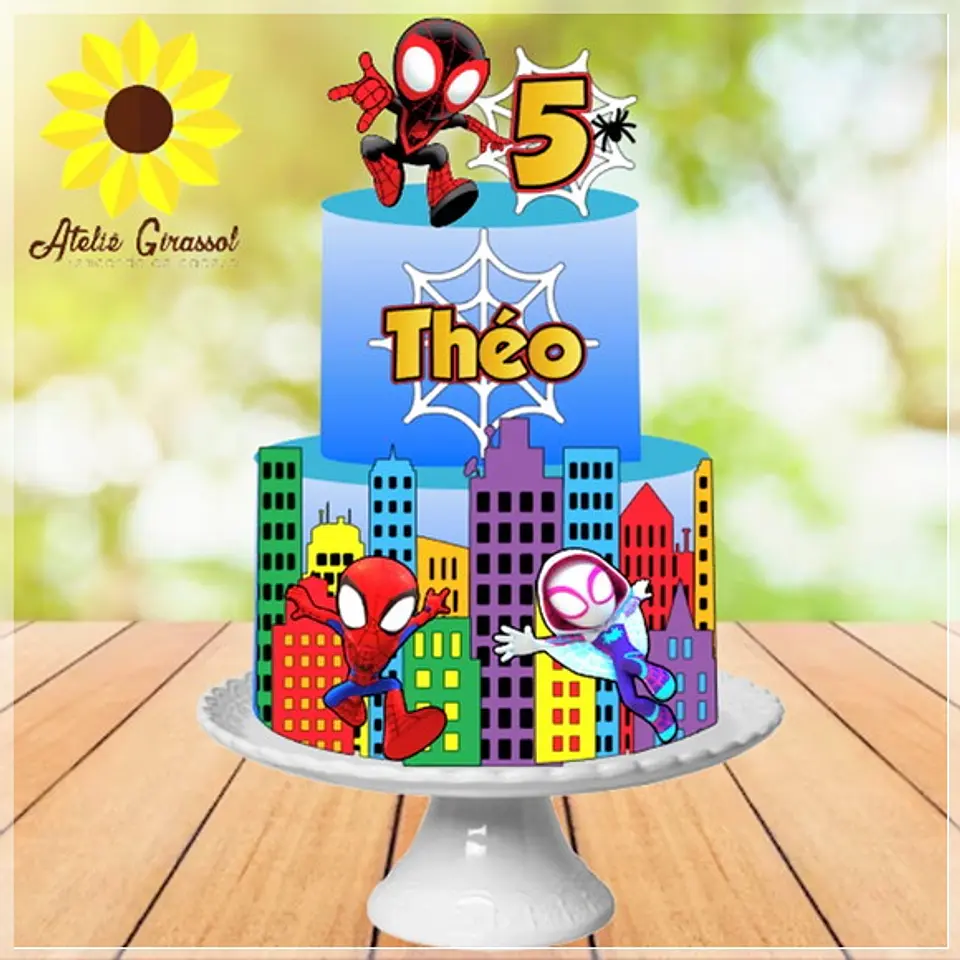 Arquivo de Corte Topo de Bolo Homem Aranha Spider Man 25 1