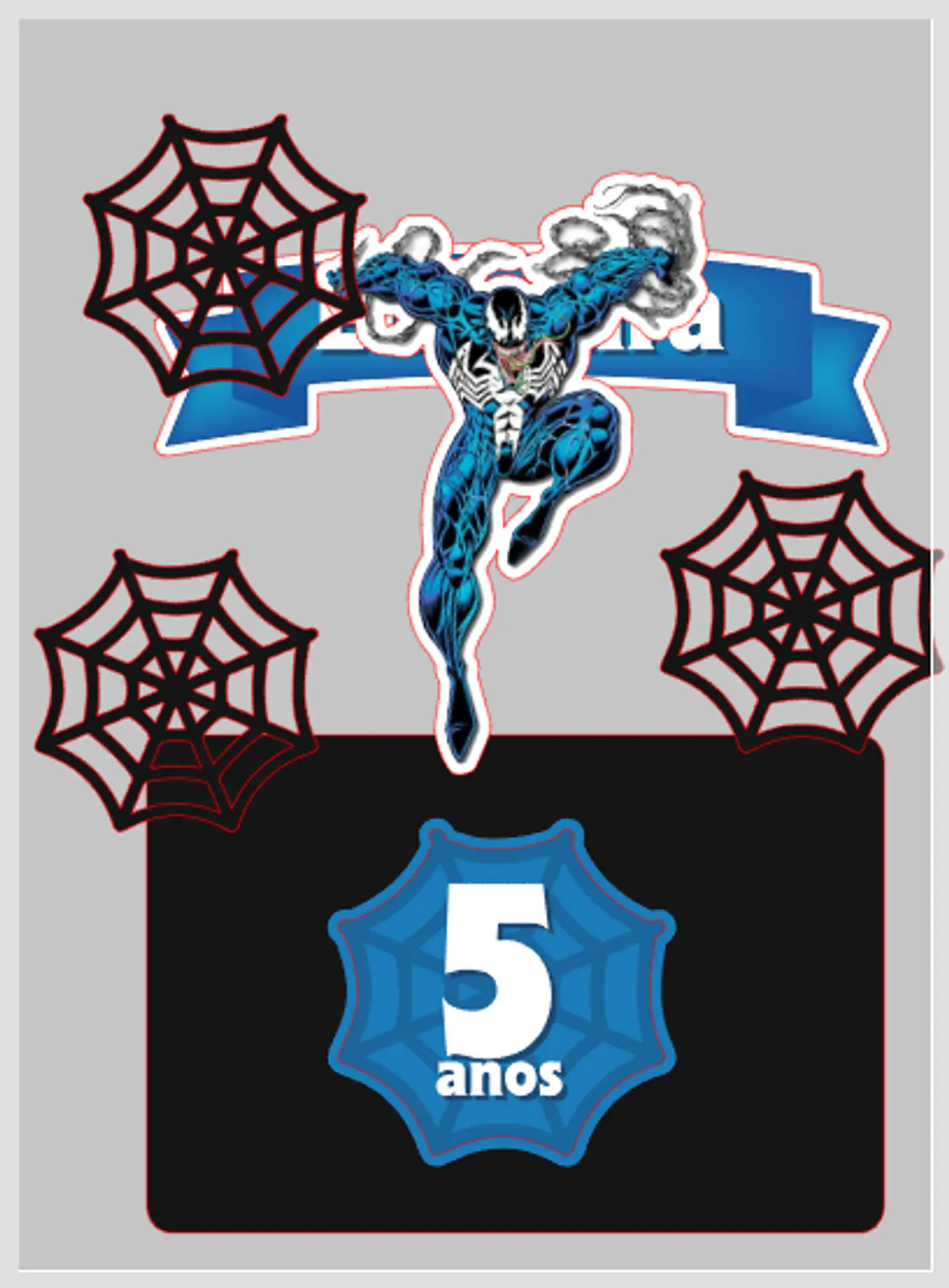 Arquivo de Corte Topo de Bolo Homem Aranha Spider Man 15 1