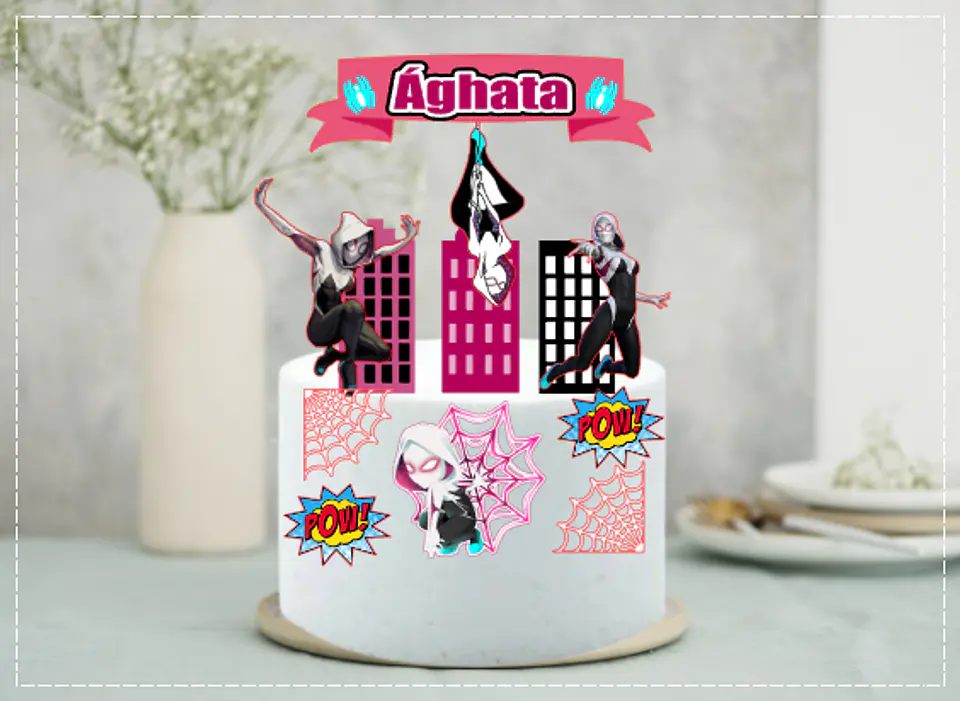 Arquivo de Corte Topo de Bolo Homem Aranha Spider Man 14 1