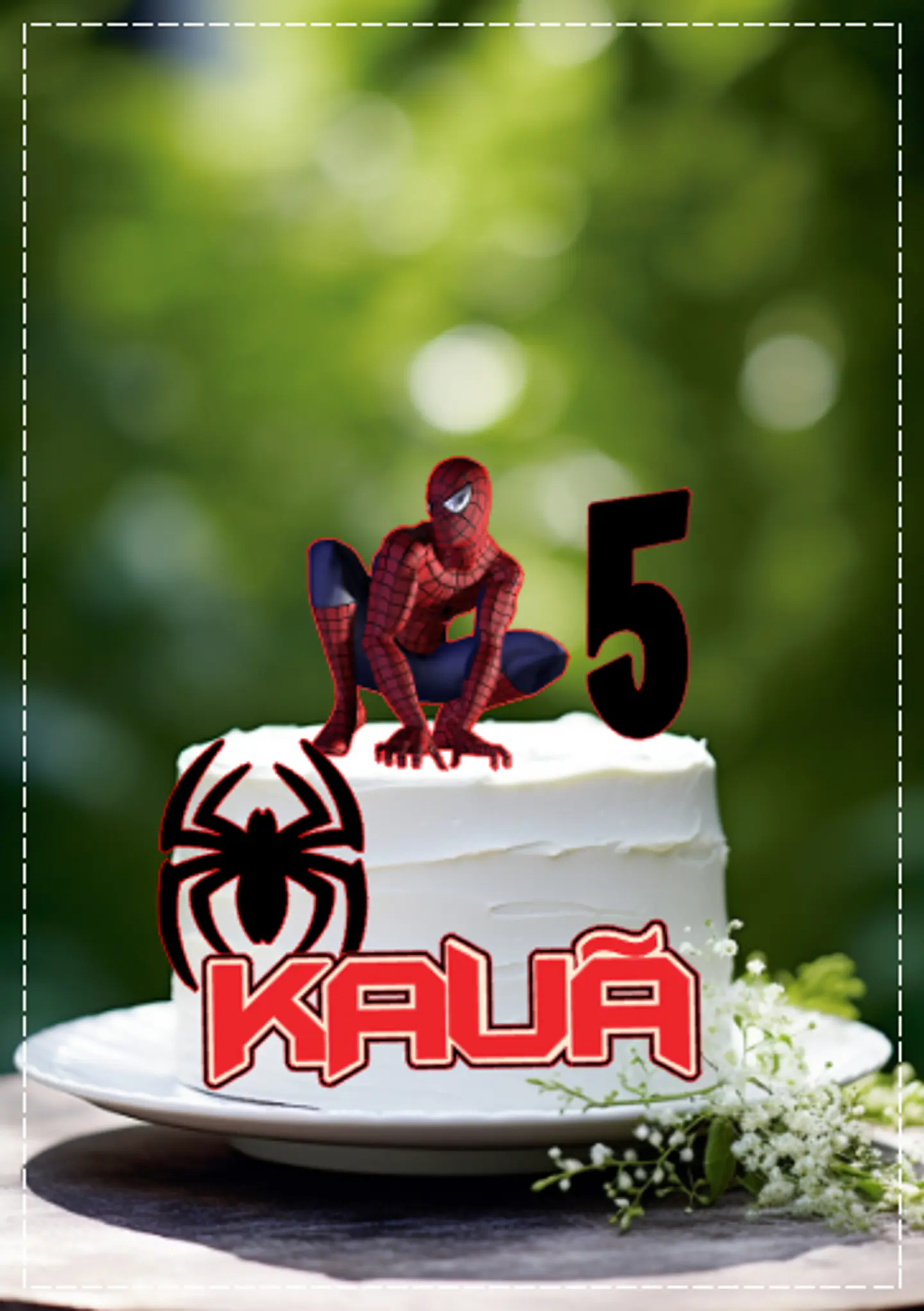 Arquivo de Corte Topo de Bolo Homem Aranha Spider Man 12 1